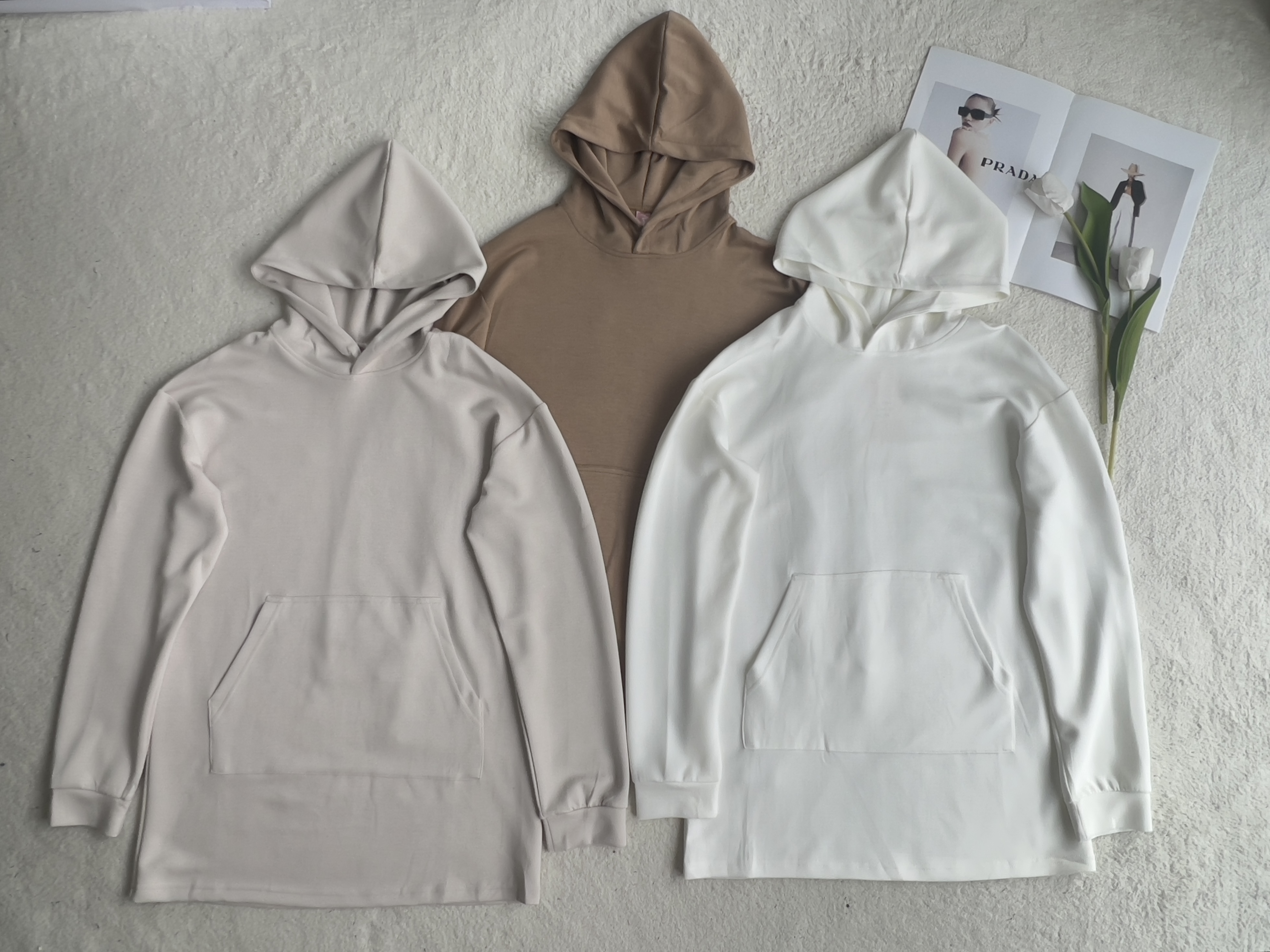 BabySkin柔软长Hoodie