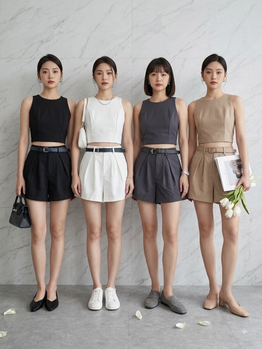 内Cut 背心短裤Set