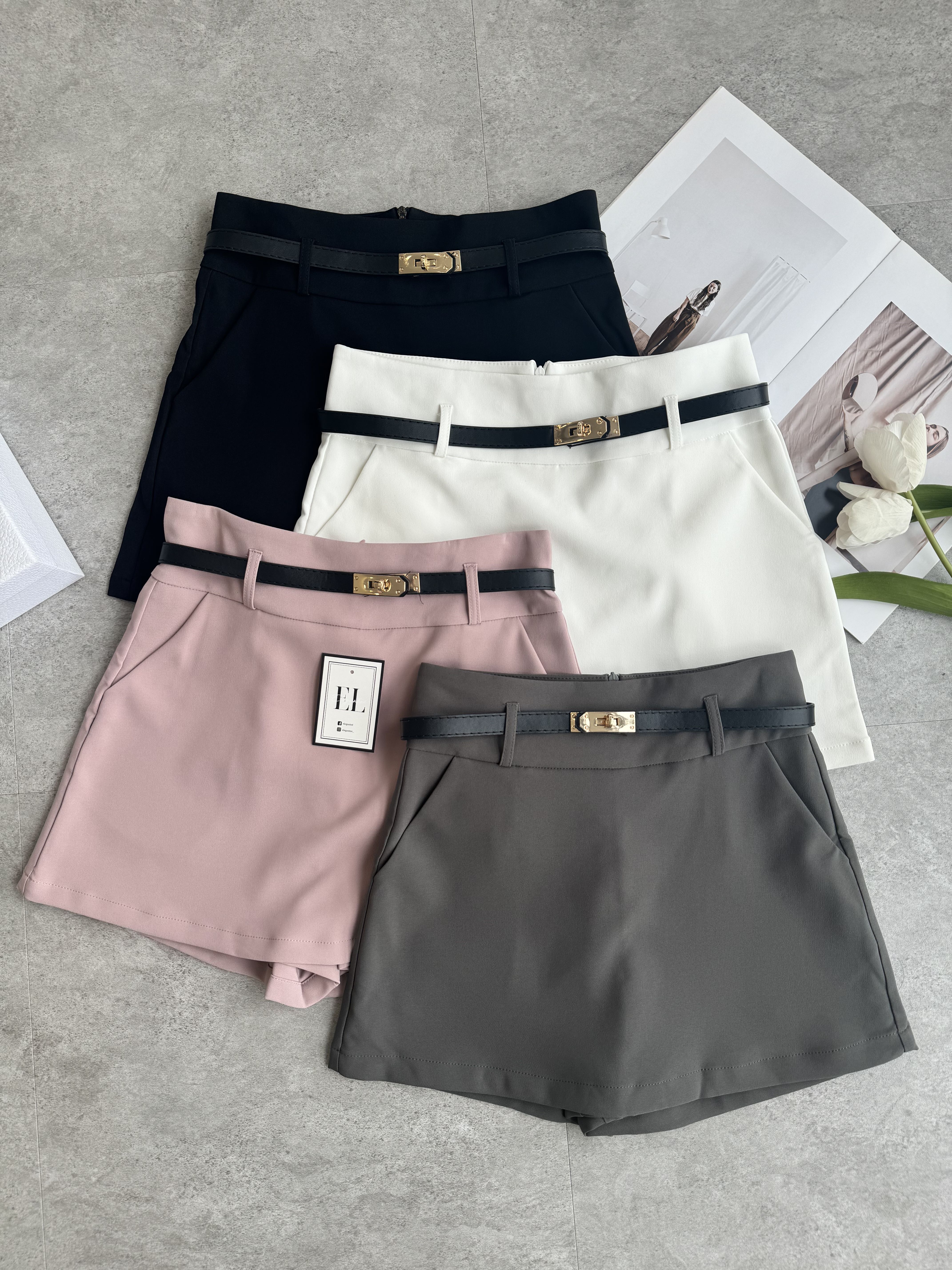 爱马腰带扣厚腰线裤裙