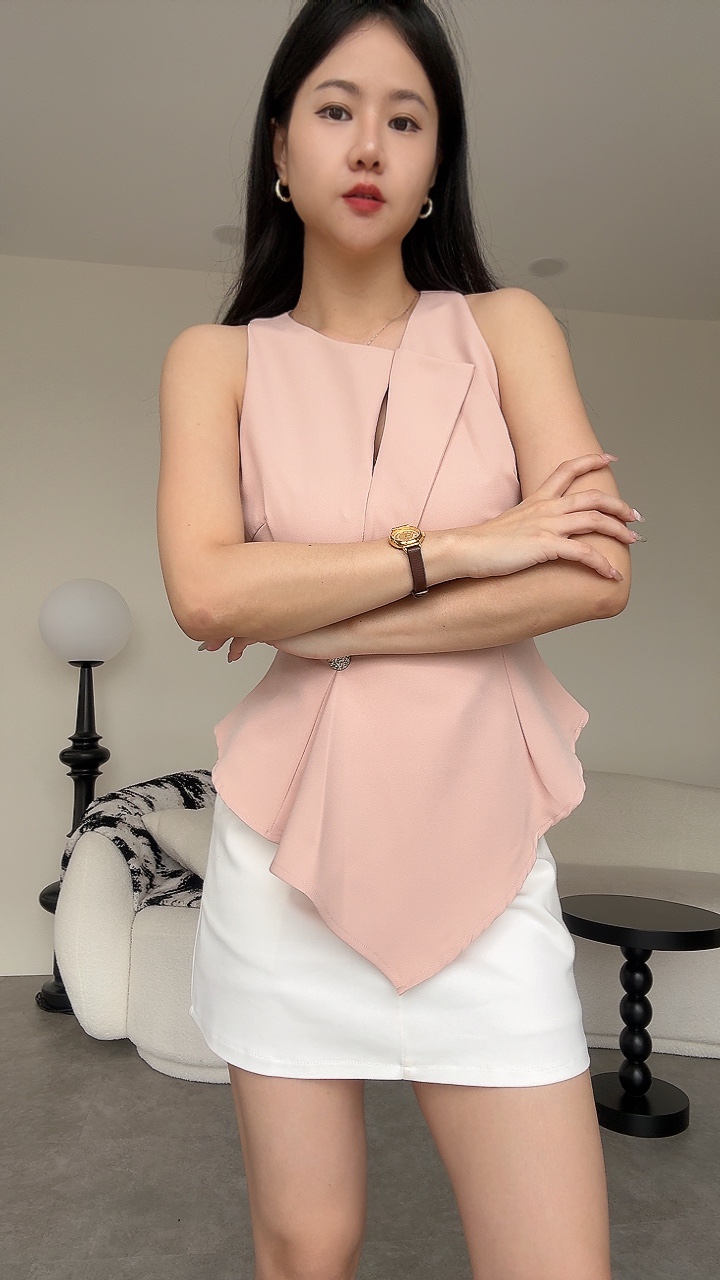 长版知性内cut设计感 Top