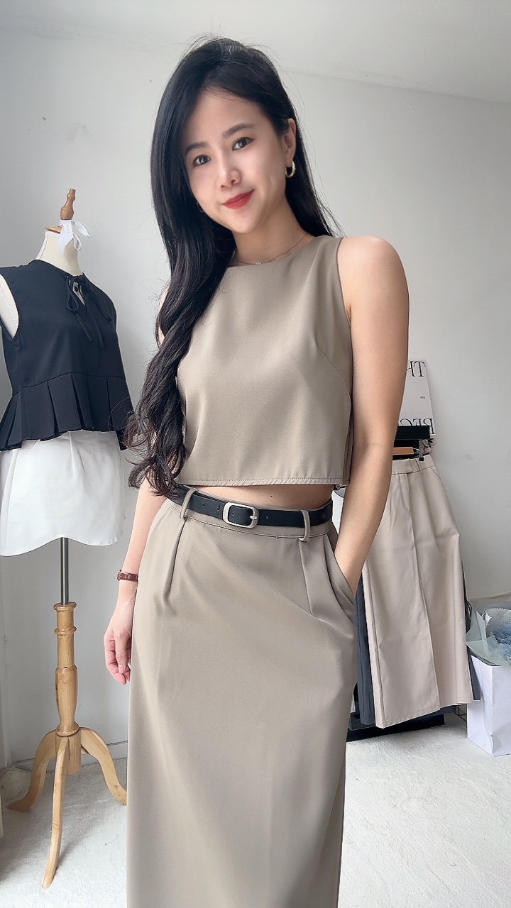 滑面内Cut Top套装