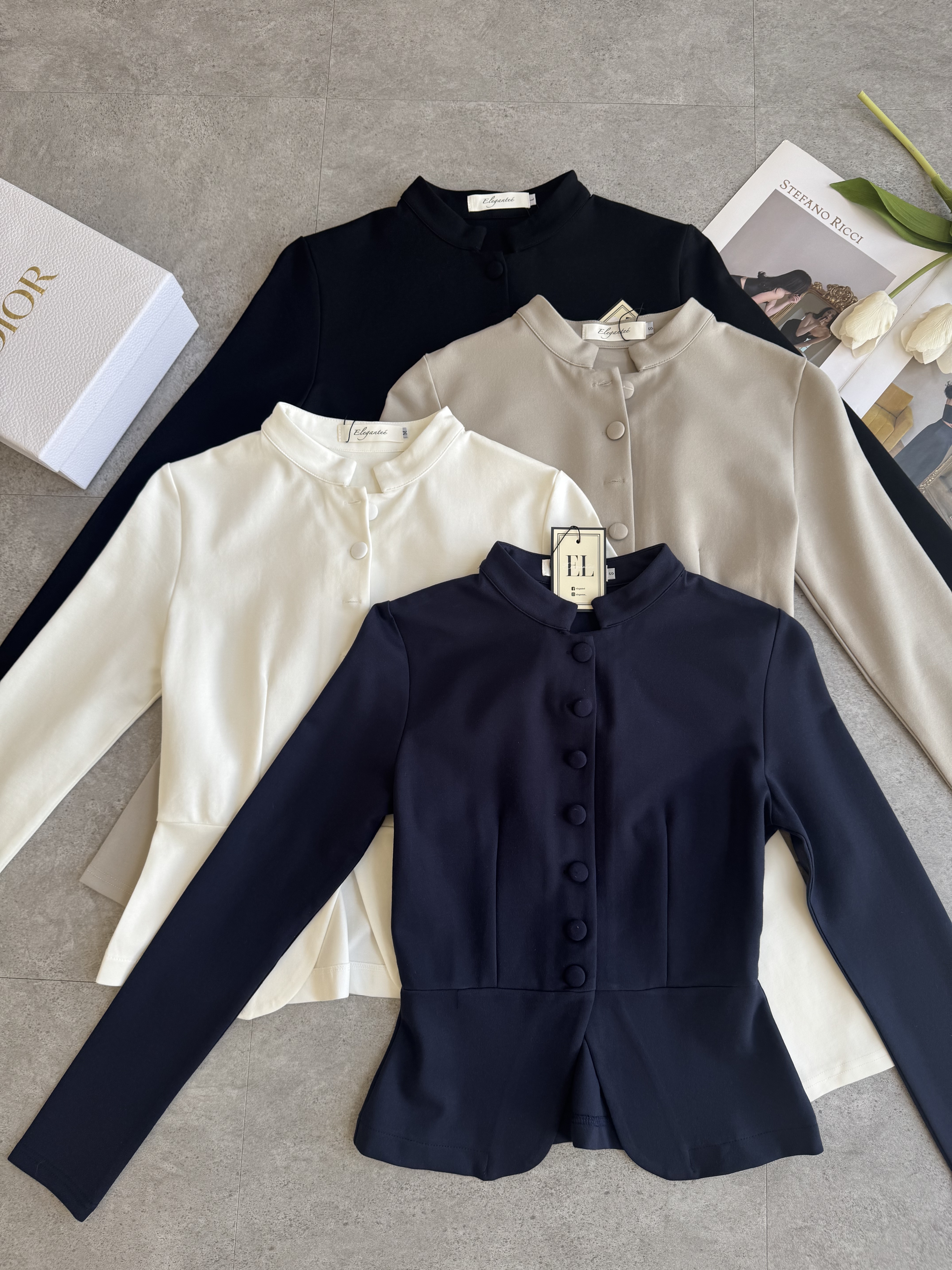 法式高级宫廷Peplum Top