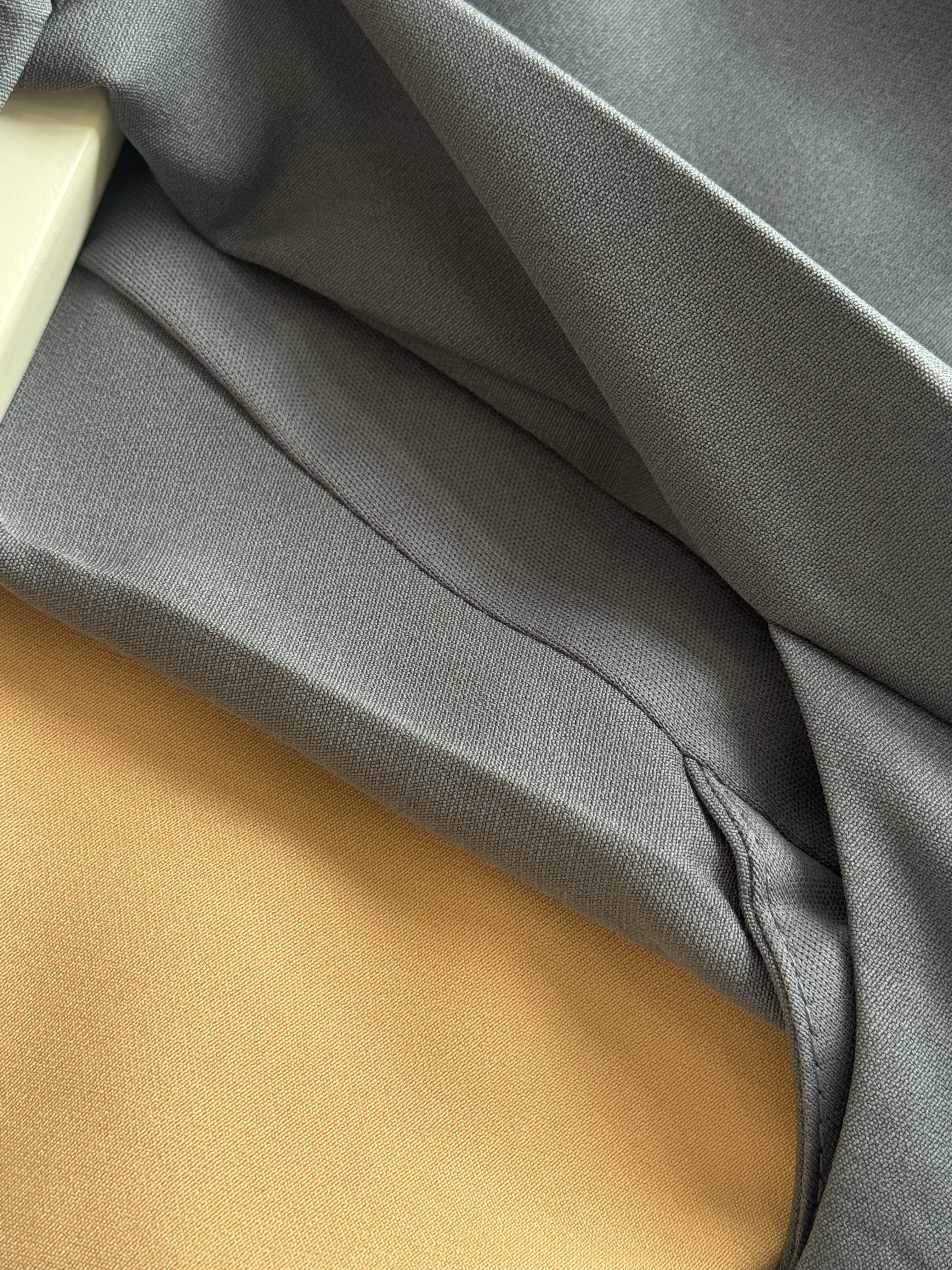 长版西装交叉2钮马甲