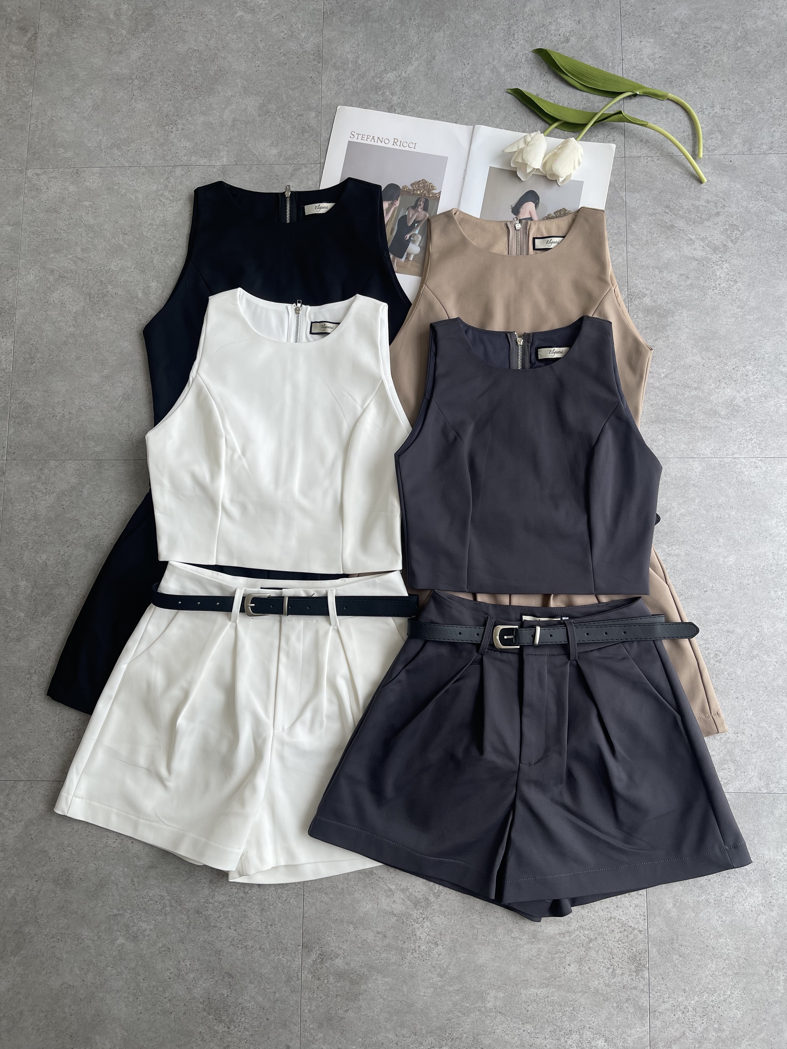 内Cut 背心短裤Set
