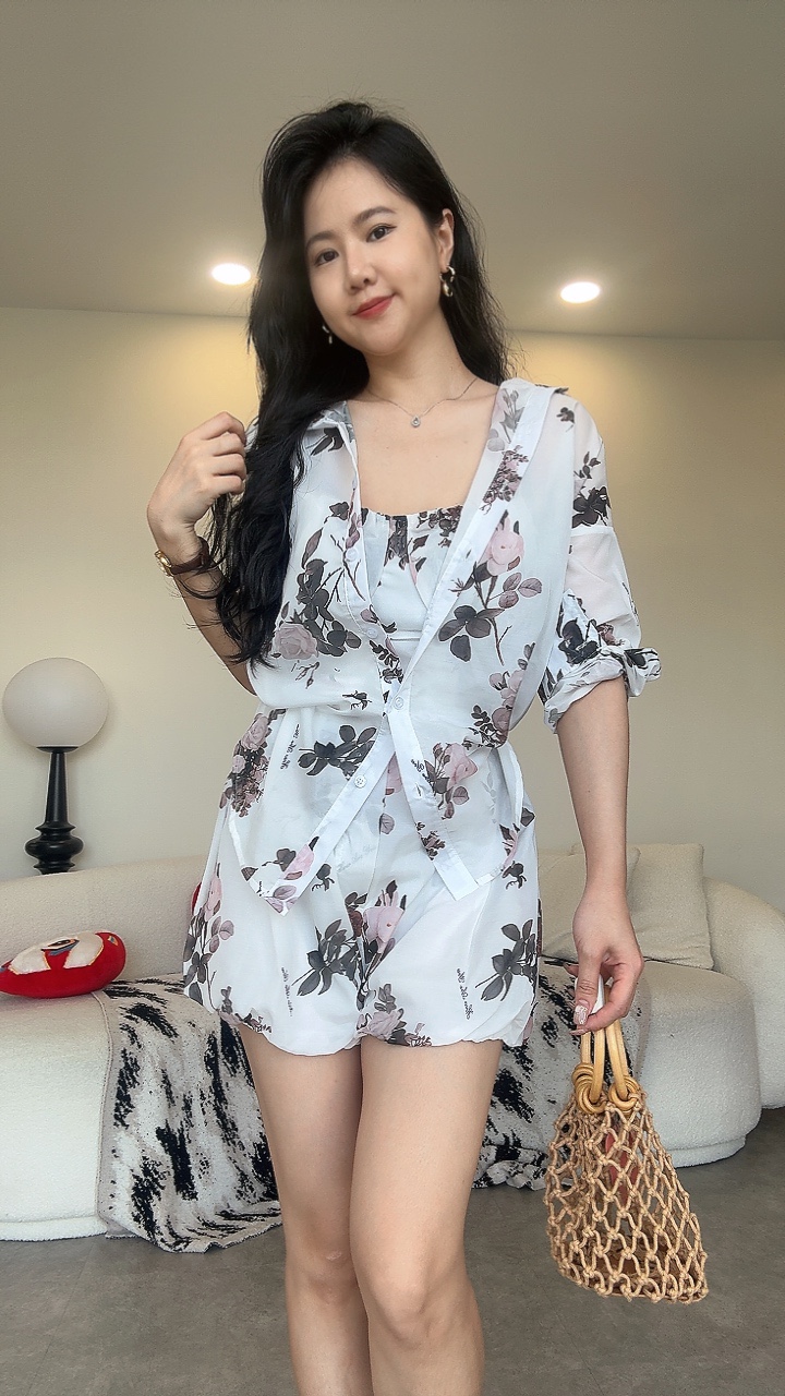 度假风艺术玫瑰三件套