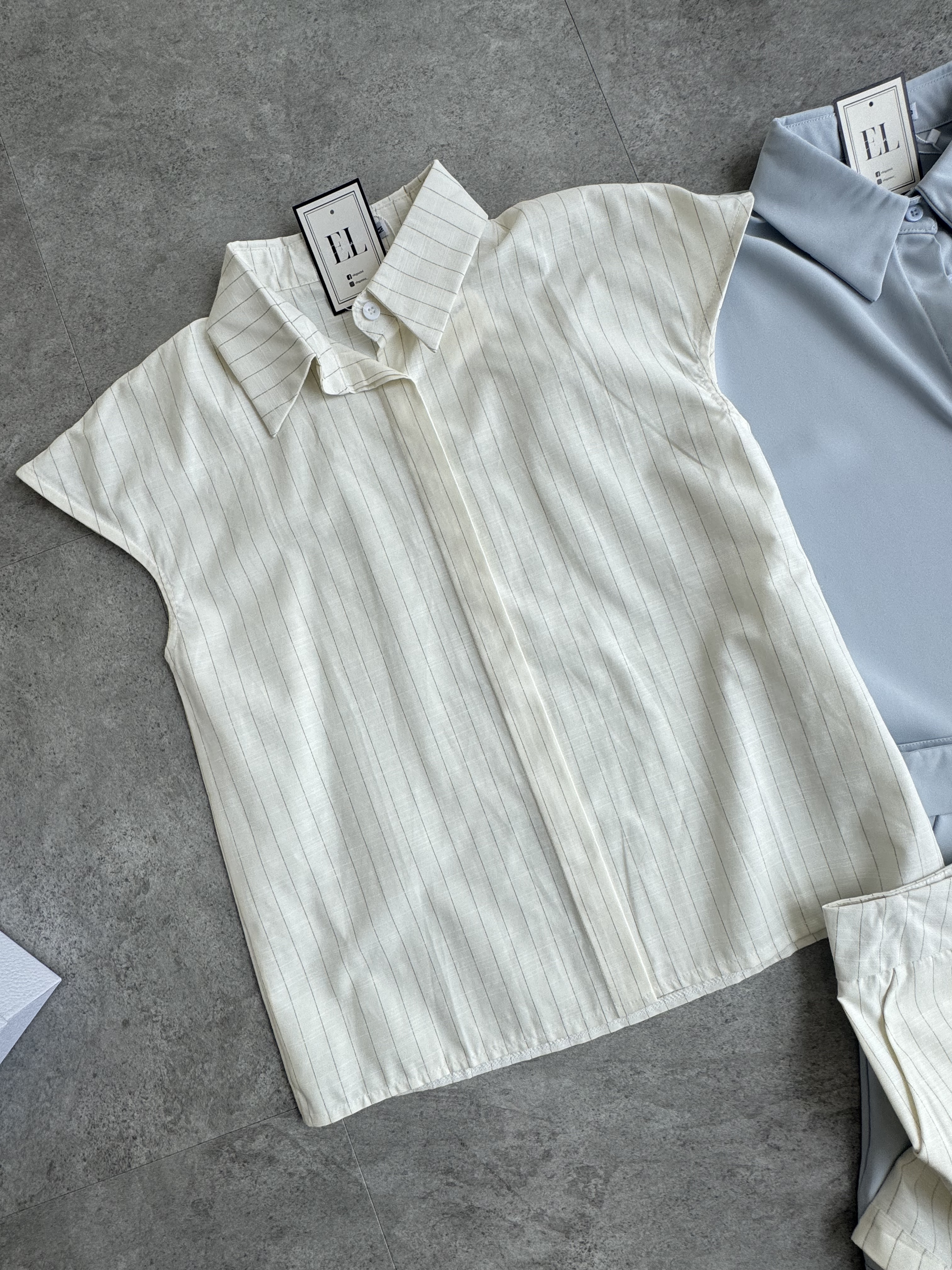 夏日必备过肩袖短裤套装 