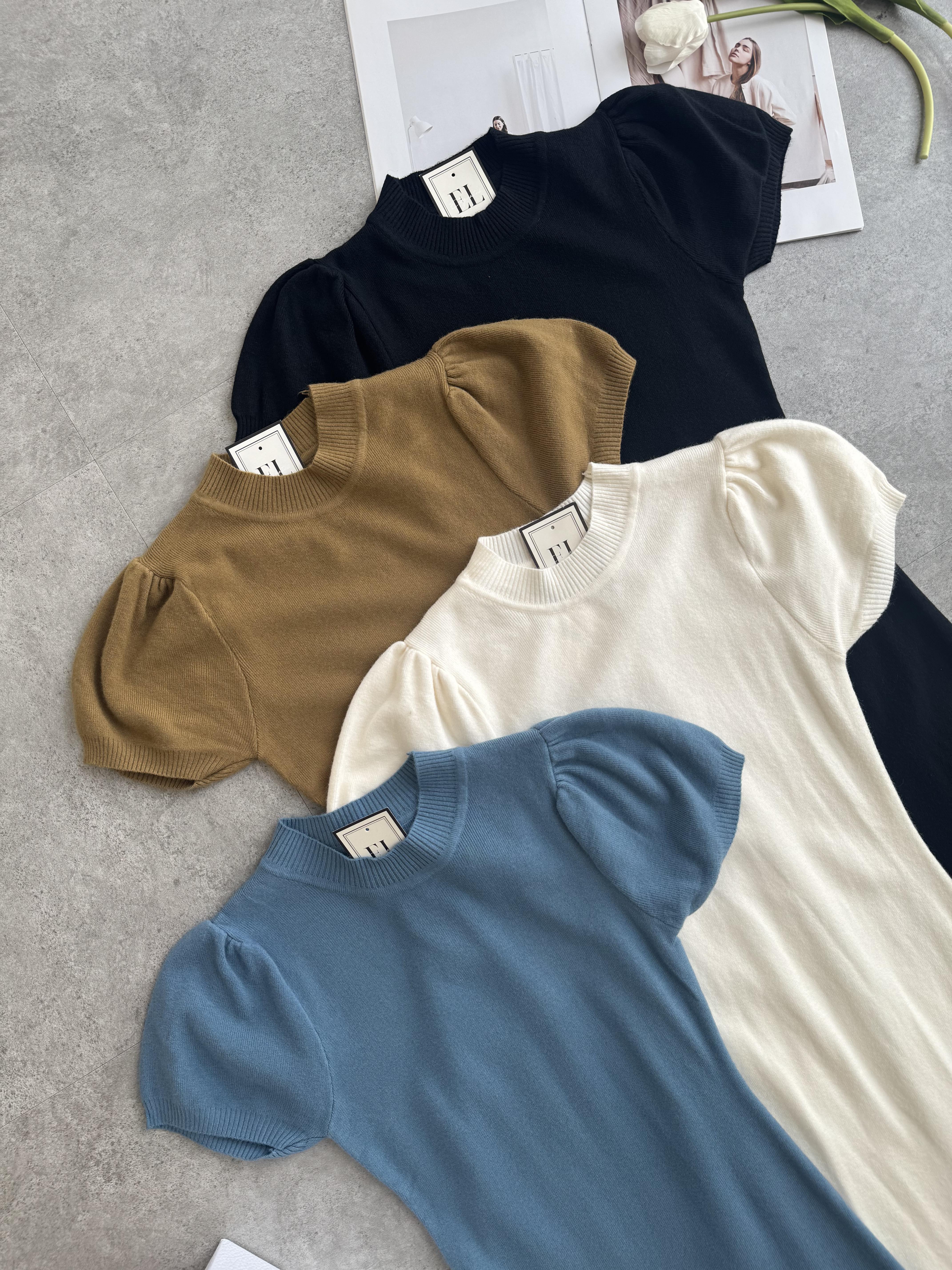 针织公主袖连身长裙