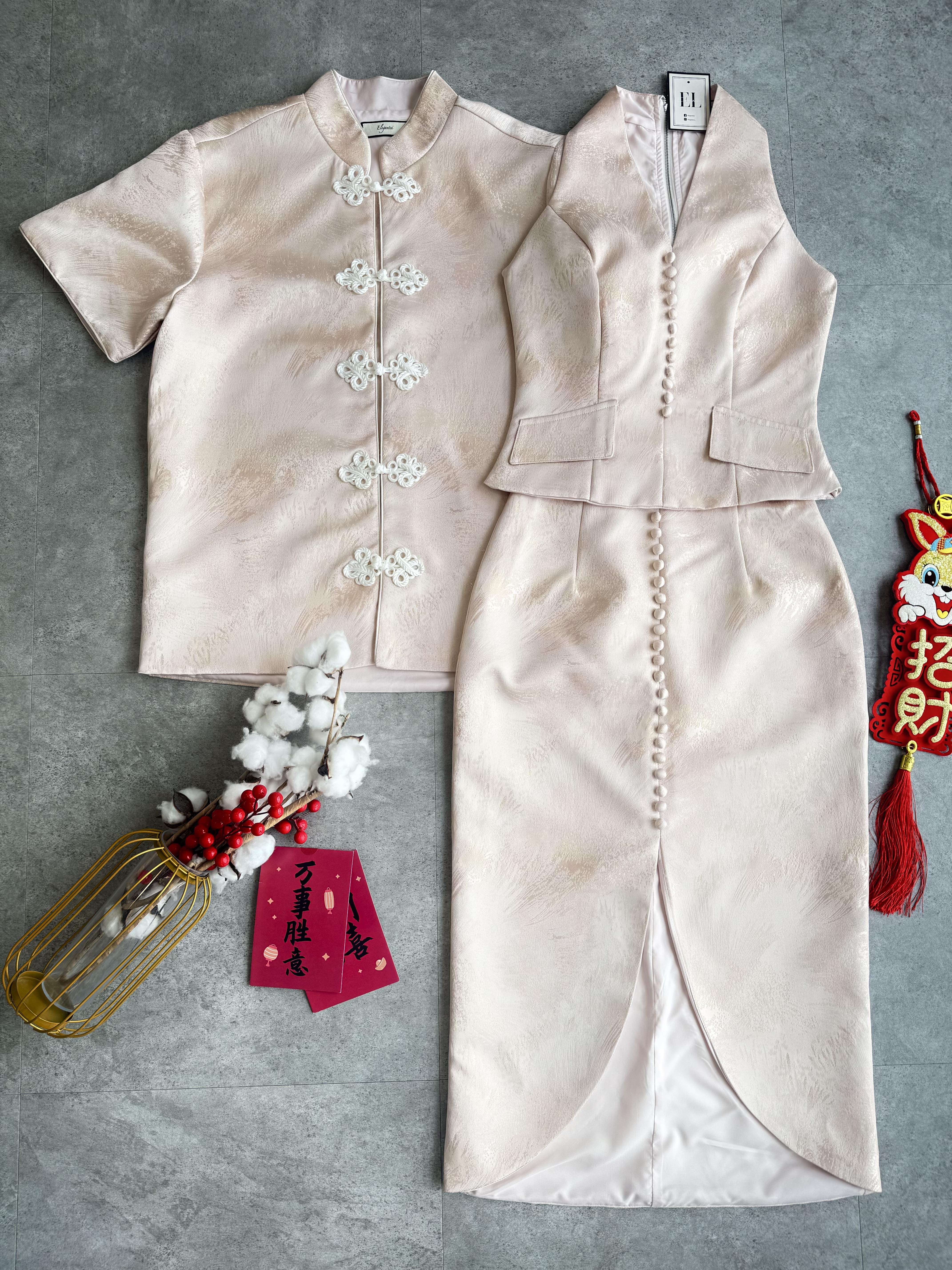 (BO-DEC)《情侣-女》 轻奢月影云纱套装