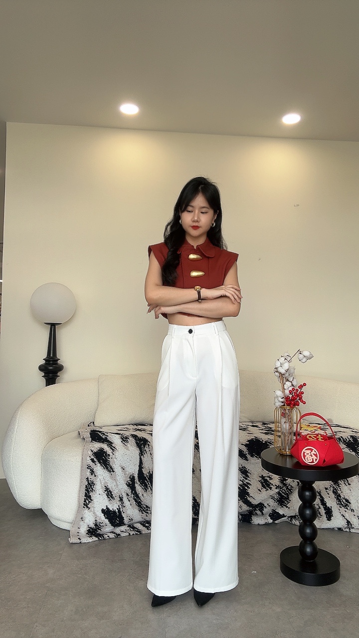 New简约百搭直筒裤