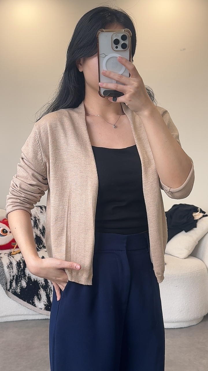 夏季轻薄款长袖针织外套