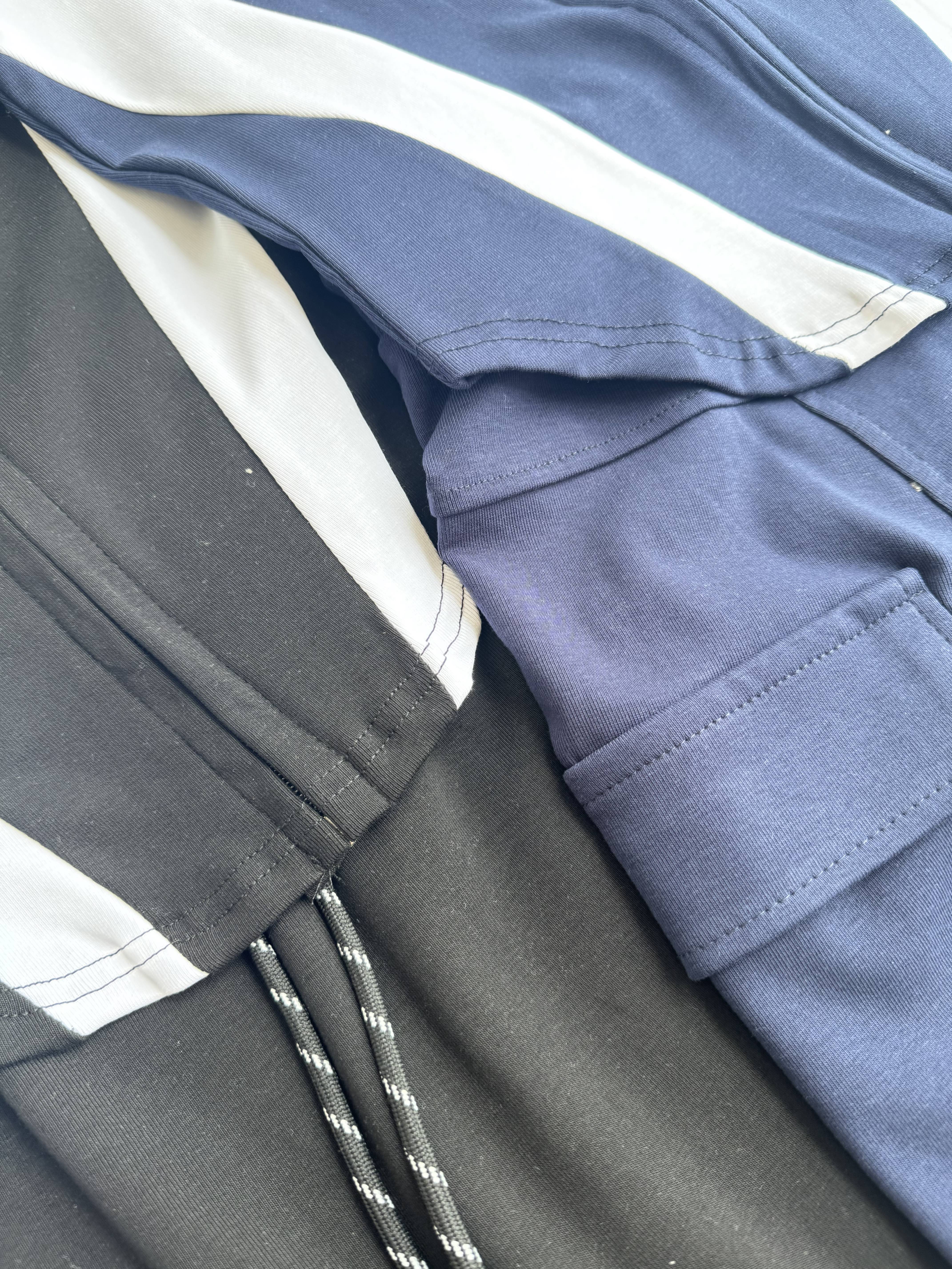 运动风中长袖短裙套装