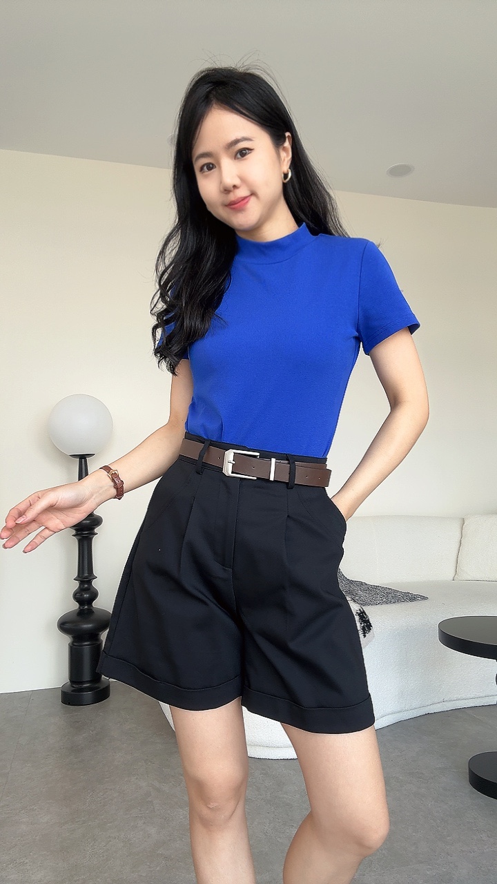 BO-MAY'25 SmartCasual复古皮腰带4分裤