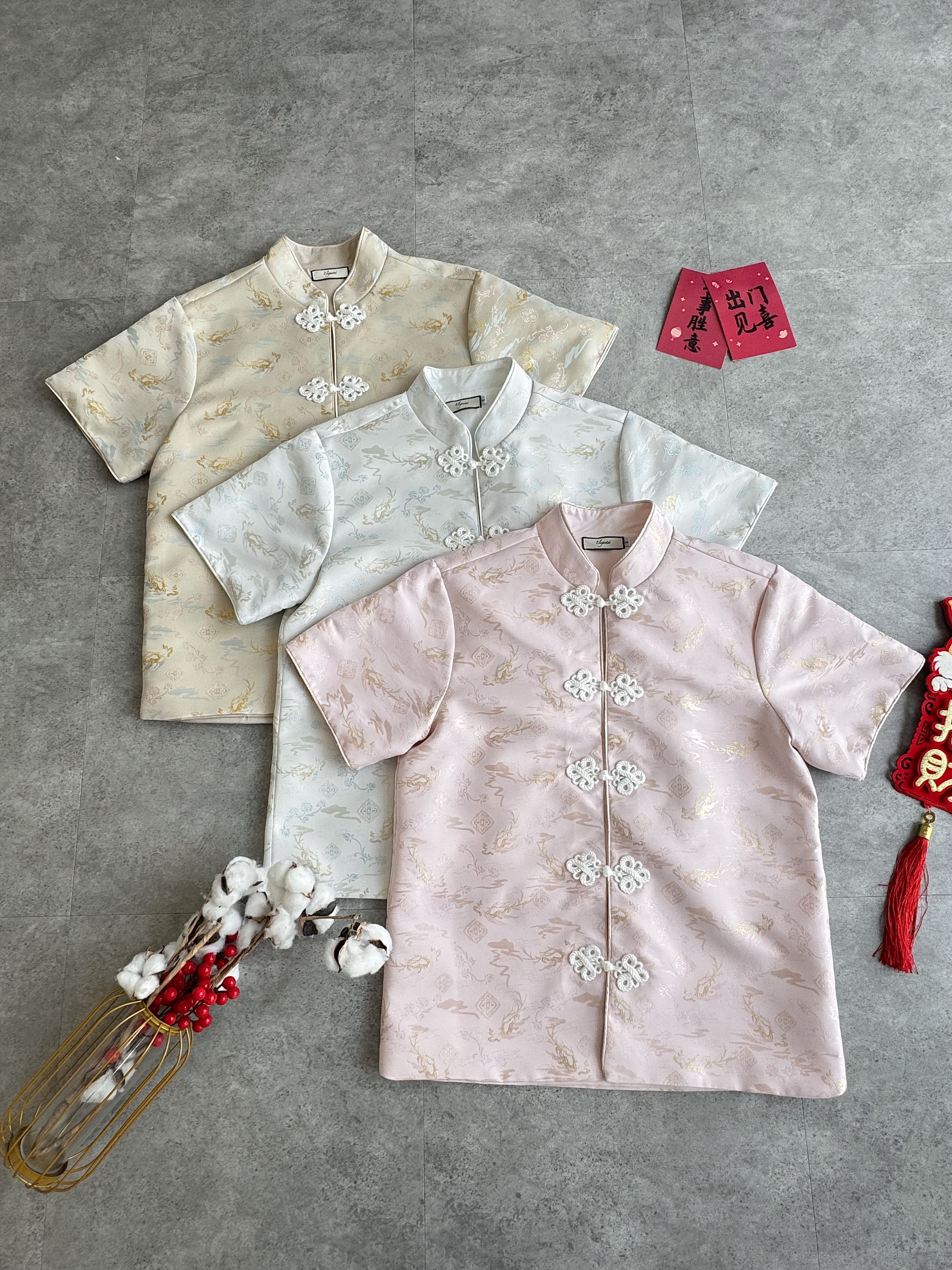 (BO-DEC)《亲子-男》仙境火云刺绣唐装