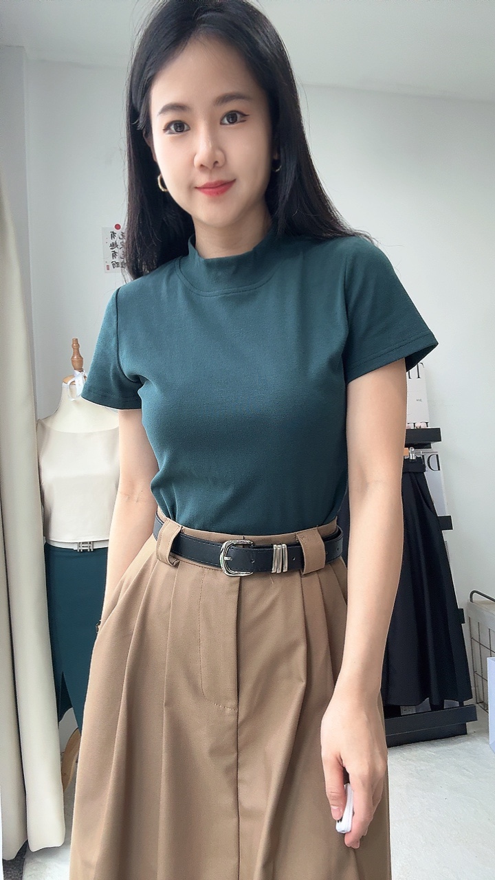 高雅厚圆领Tee Classic and Elegant (HOT)