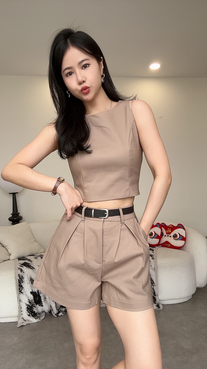 内Cut 背心短裤Set