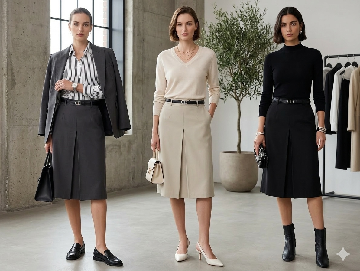 (BO-MAY) 西装CD腰带五分裙