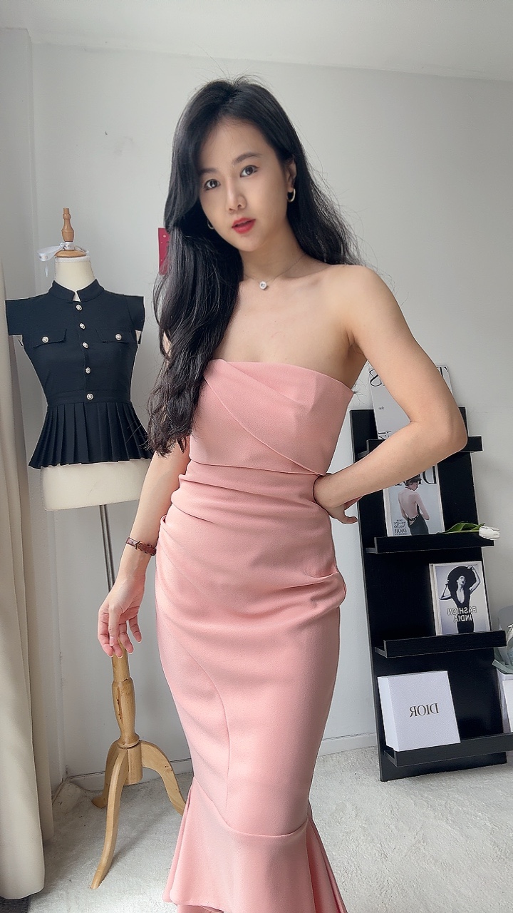 气质高雅鱼尾平口Dinner Dress