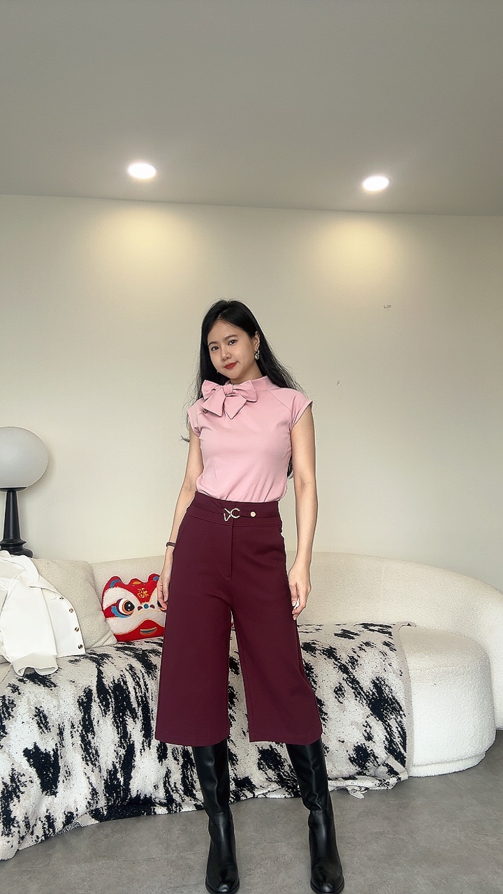 高腰7分裤