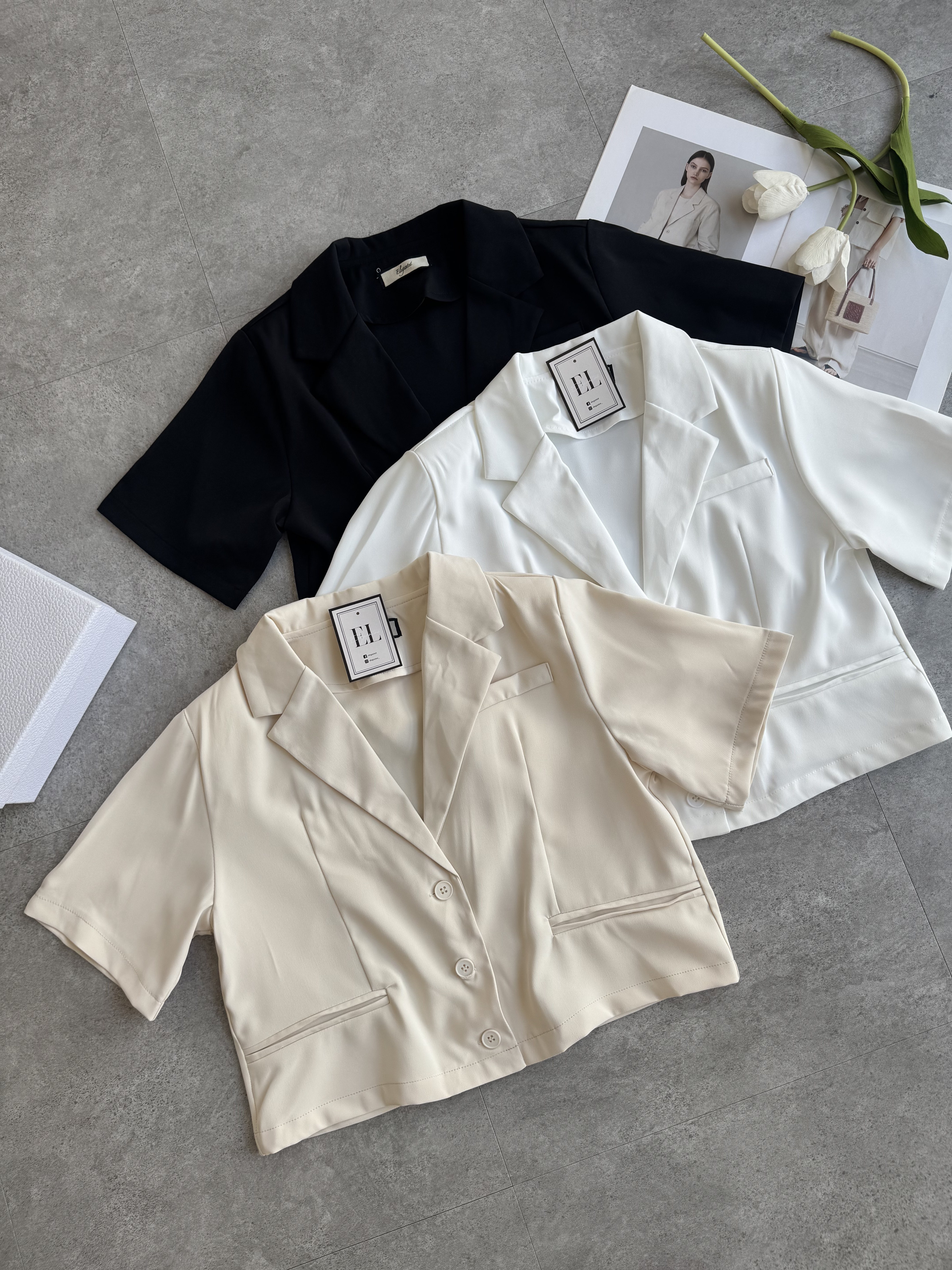 滑面短袖小外套