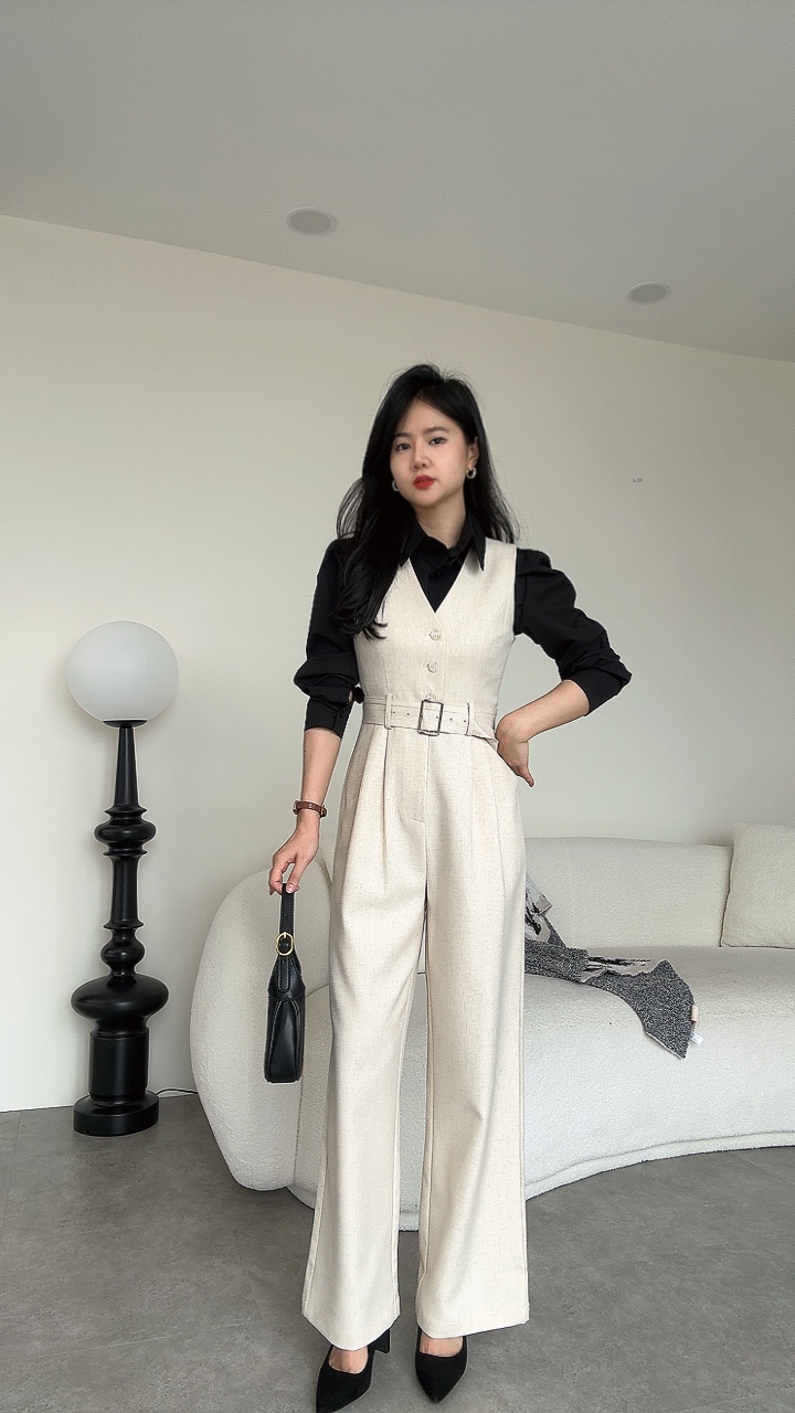 《EL高级系列》 西装纹路连体裤