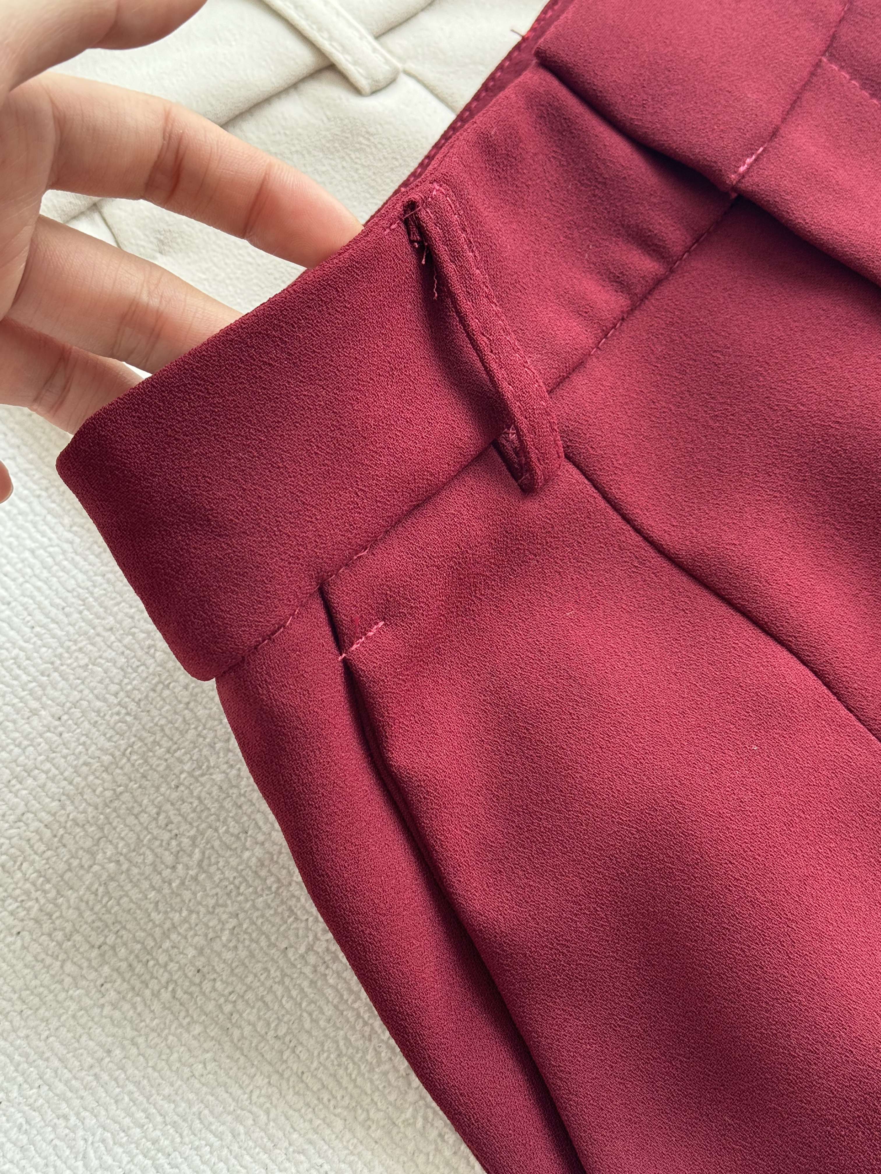 砂布质感垂直长裤