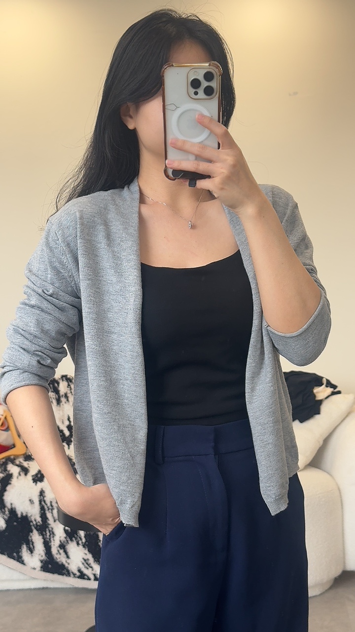 夏季轻薄款长袖针织外套