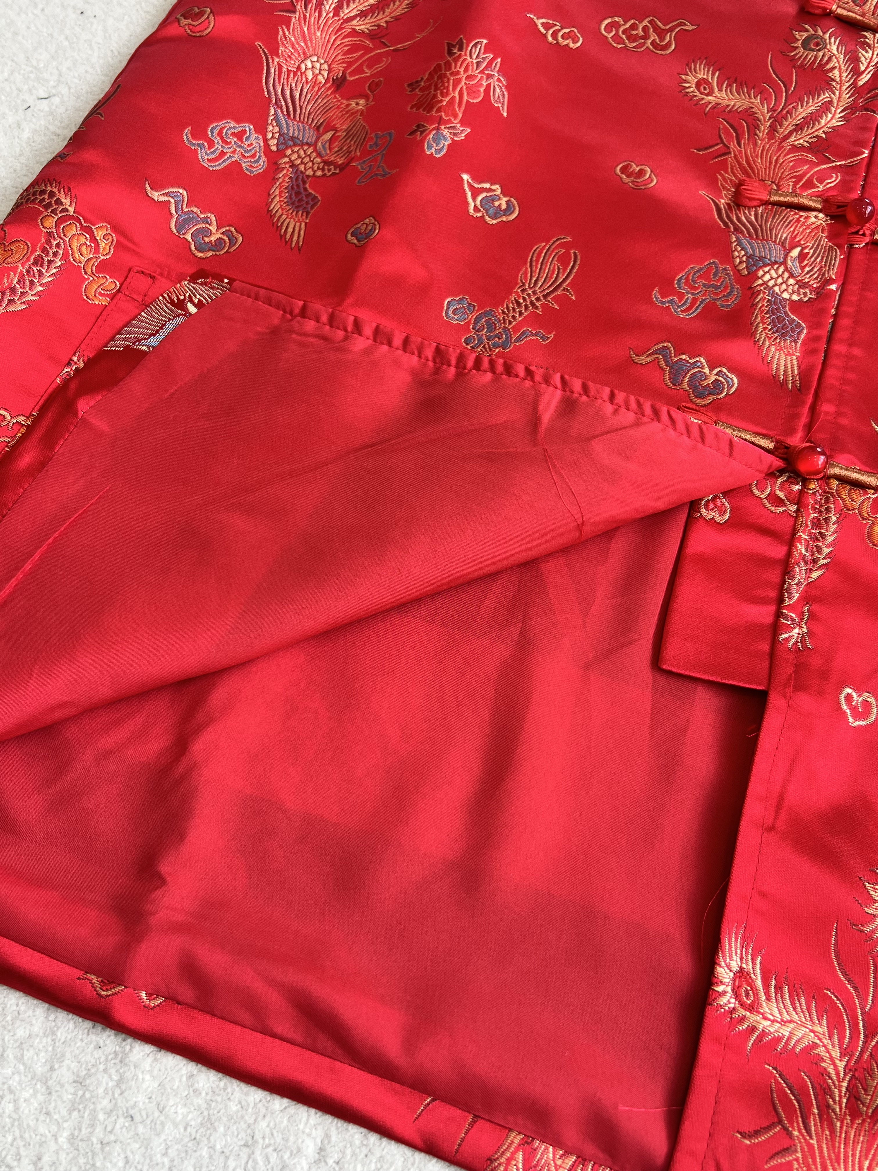 （情侣-男）彩色龙凤刺绣唐装