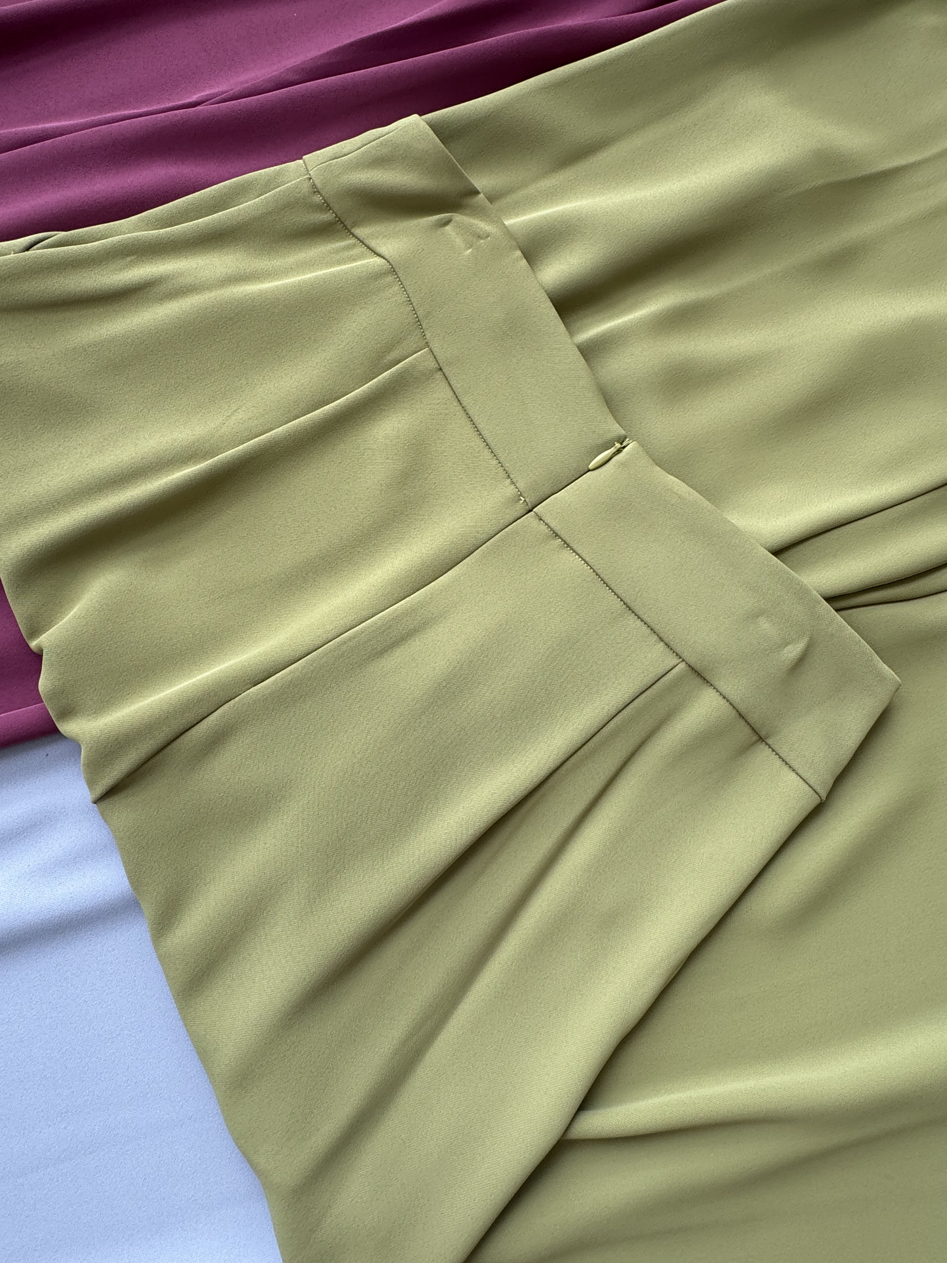 (高档面料)垂直高级感高腰阔腿裤