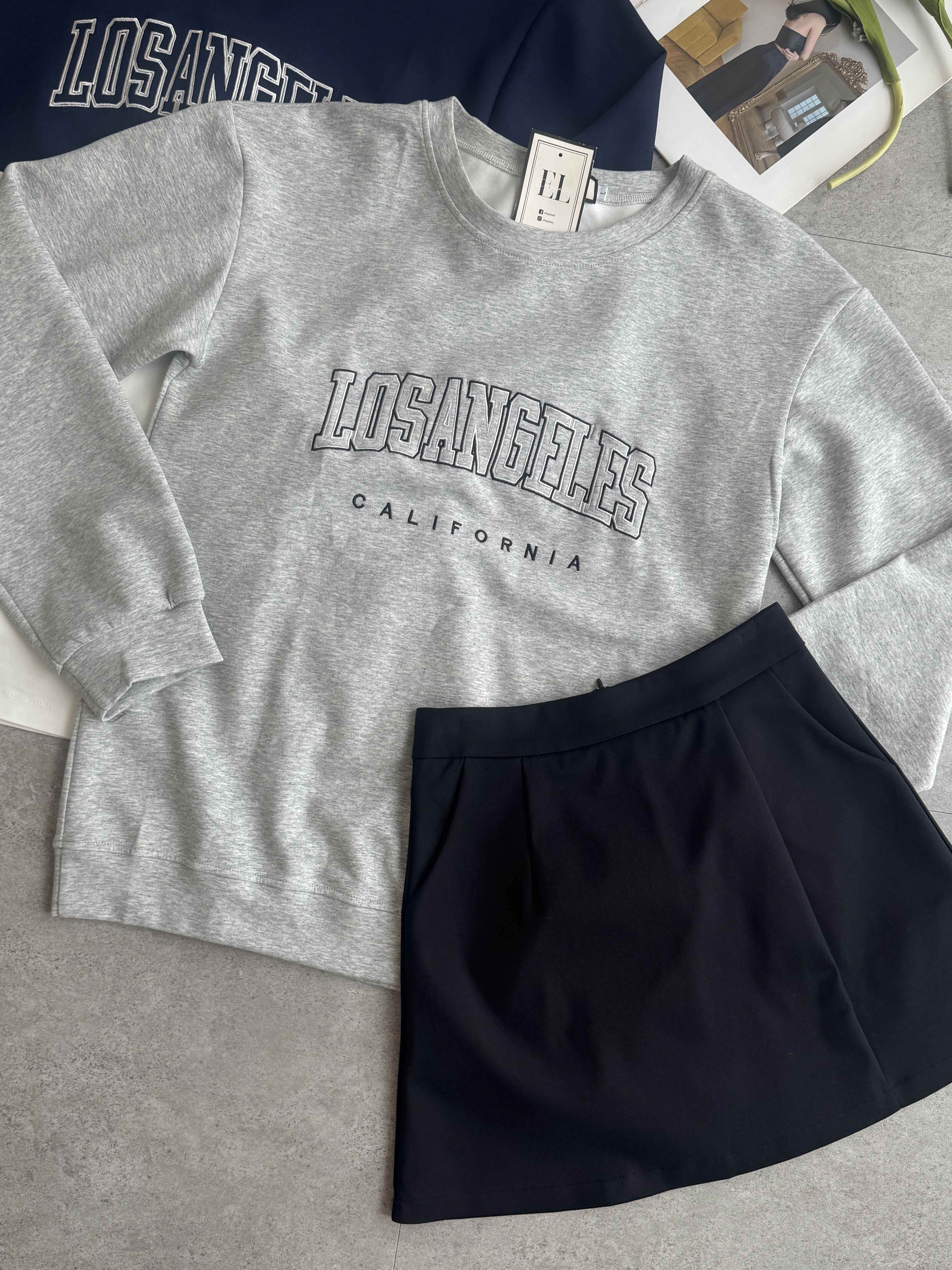 Sporty Sweater A裙套装