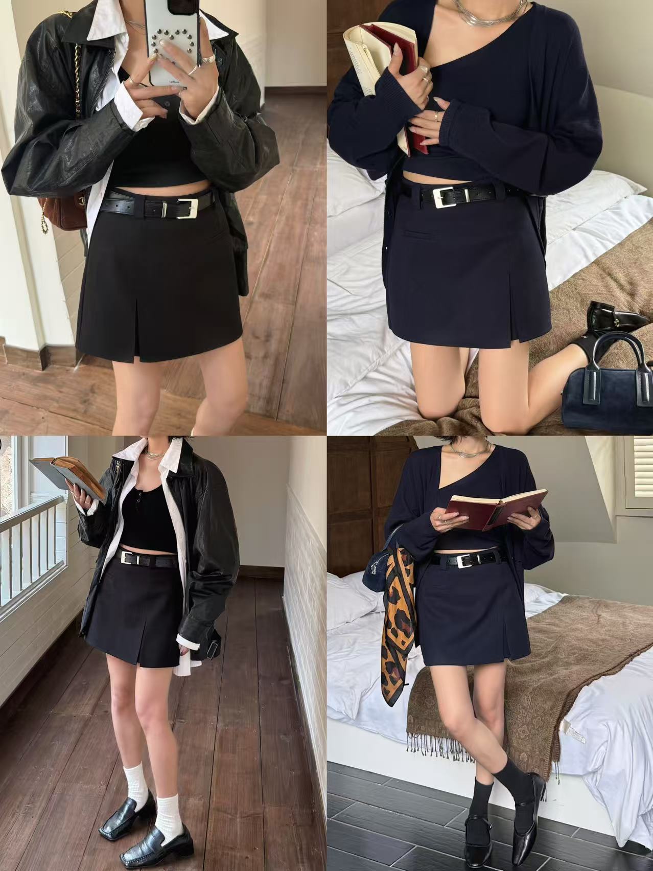 时髦侧开叉（厚西装高质感）