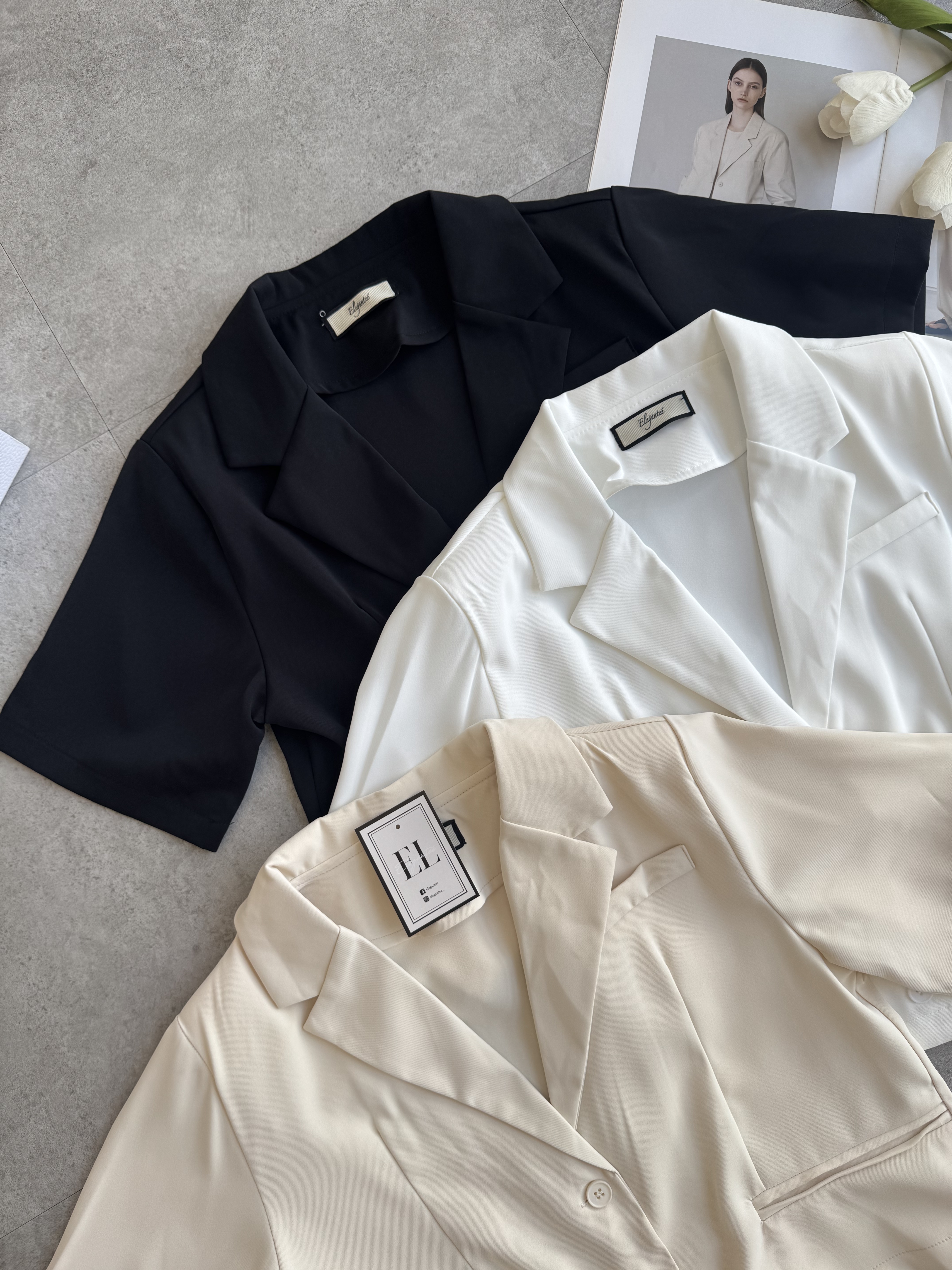 滑面短袖小外套