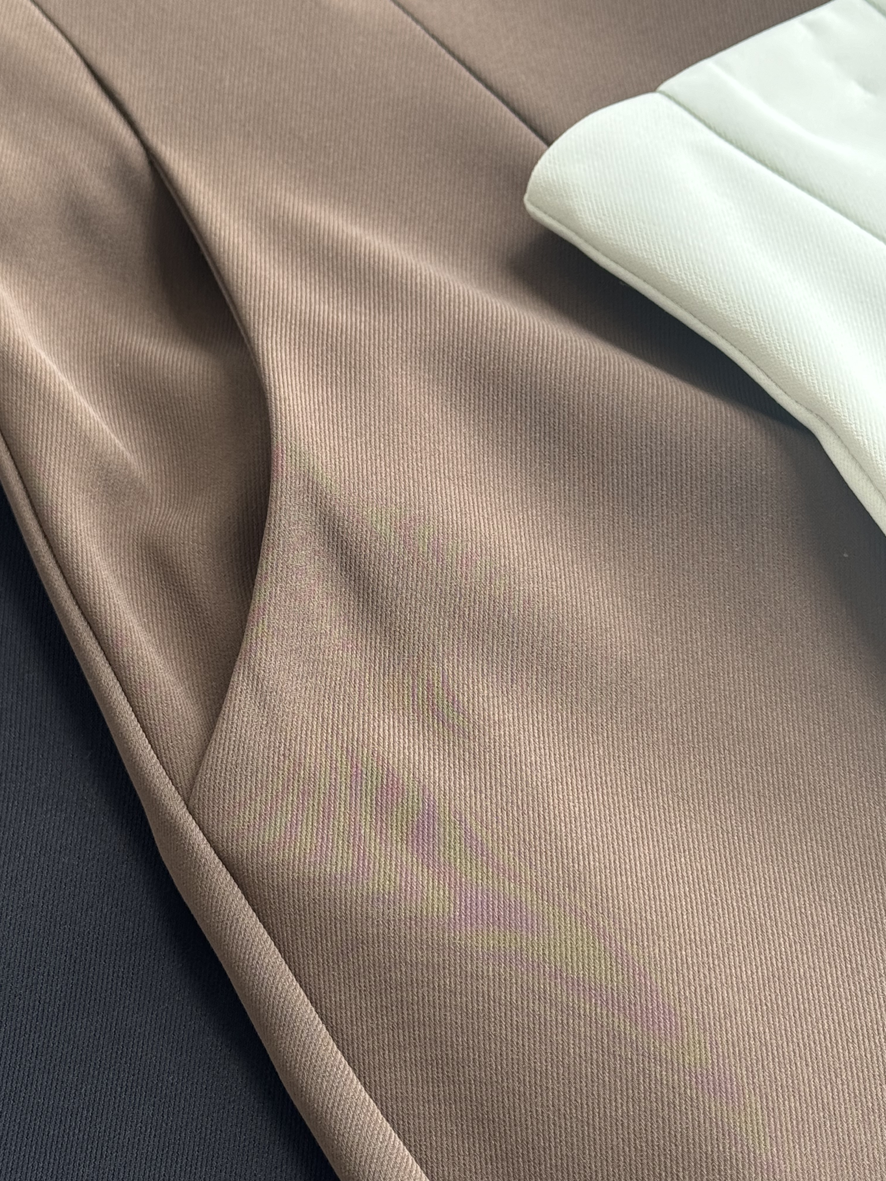 滑面收腰线4分裤