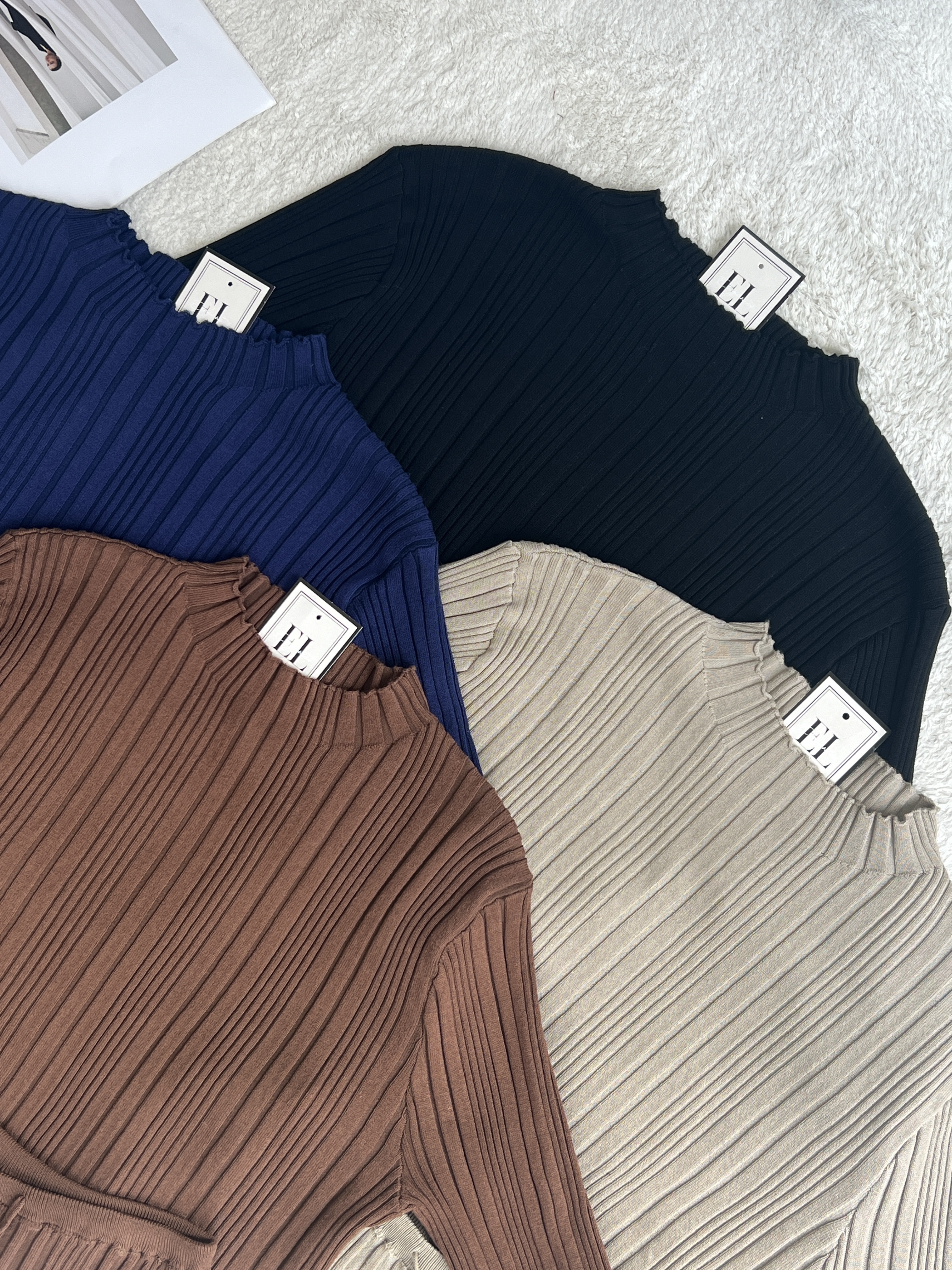 休闲针织长袖套装