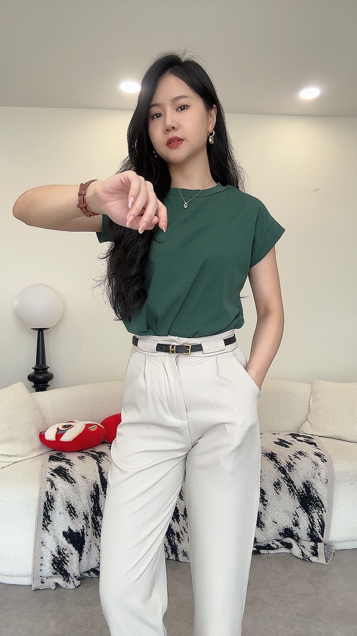 一节袖休闲Tee
