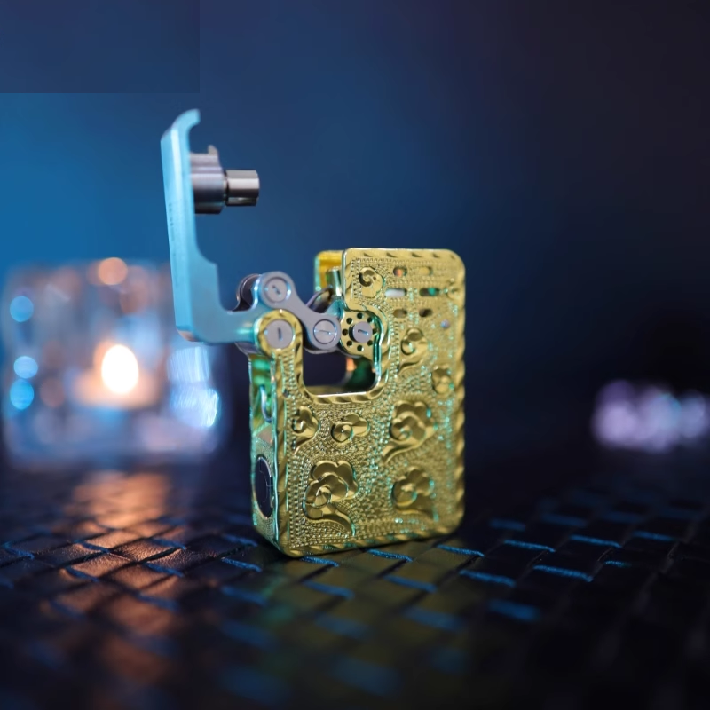 Luminous creative mechanical skeleton ejector lighter