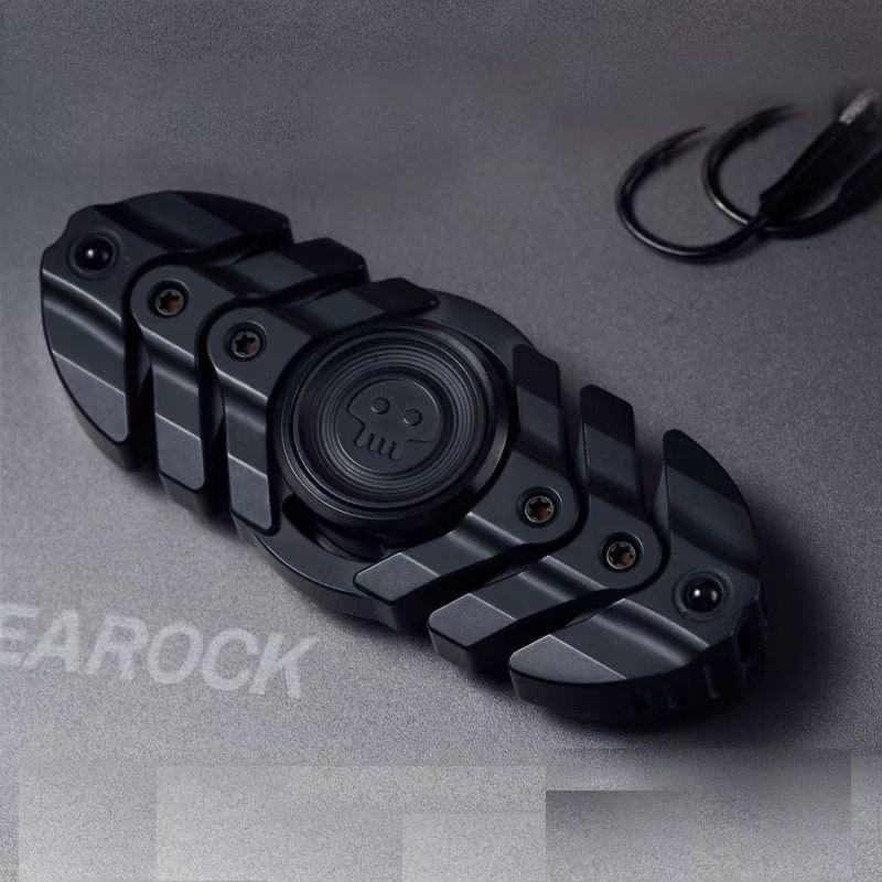 Black Mirror Fishbone Fingertip Gyro Limited Edition Cool Fingertip Toys