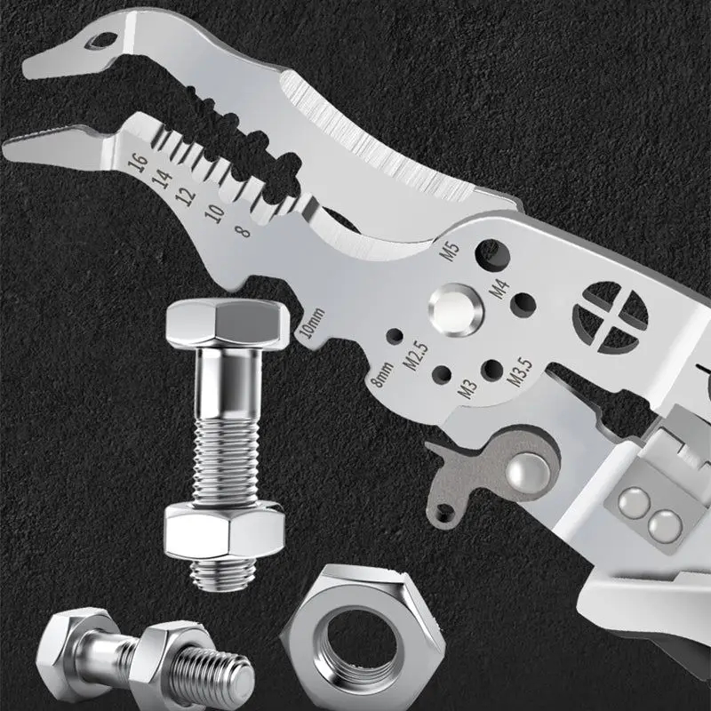 Multi-Function Professional Elbow Wire Stripper Pliers Crimping Tool