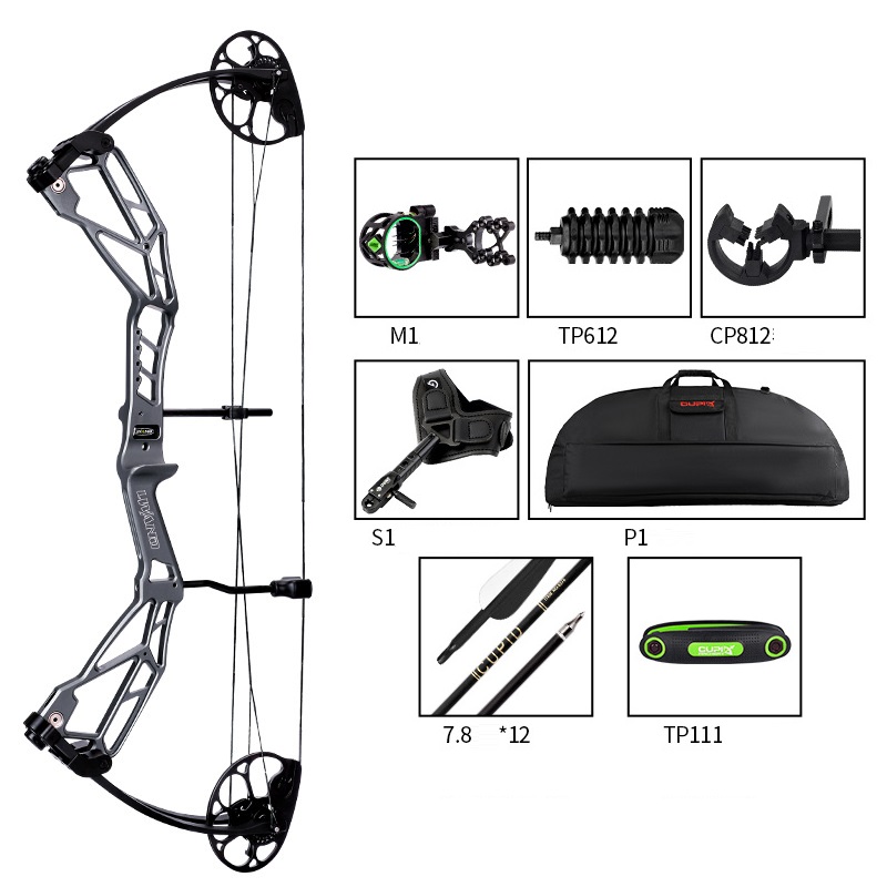 Compound Bow 30-70LBS IBO 320fps 75% Let off 31'' Axle for Archery Hunting Shooting
