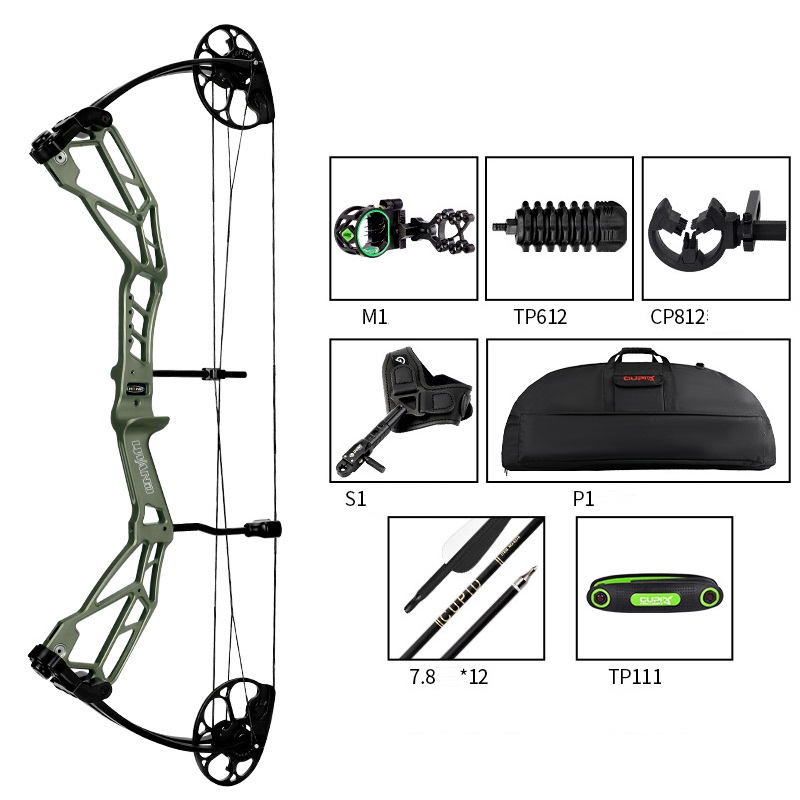 Compound Bow 30-70LBS IBO 320fps 75% Let off 31'' Axle for Archery Hunting Shooting