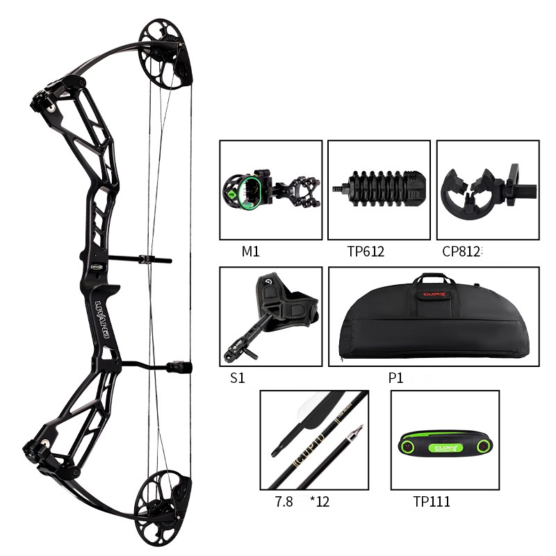 Compound Bow 30-70LBS IBO 320fps 75% Let off 31'' Axle for Archery Hunting Shooting