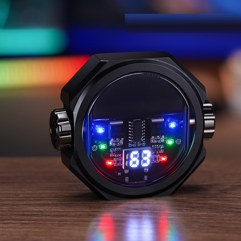 Cool Mecha Fingertip Gyro Decompression Dual Arc Lighter