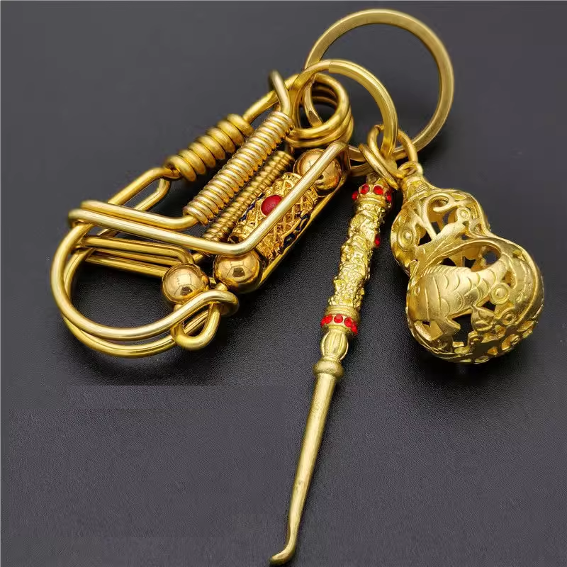 Brass Handmade Keychain
