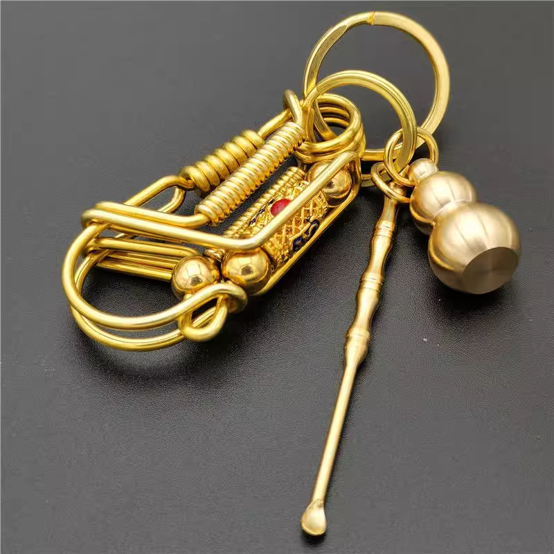 Brass Handmade Keychain