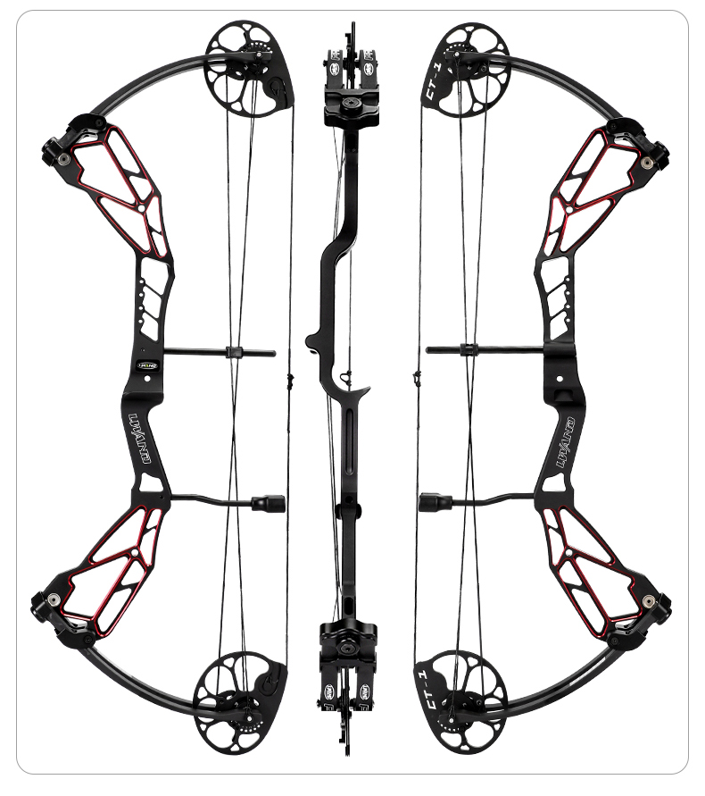 Compound Bow 30-70LBS IBO 320fps 75% Let off 31'' Axle for Archery Hunting Shooting