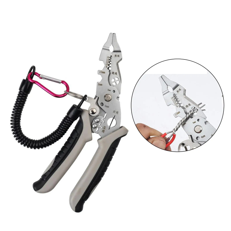 Multi-Function Professional Elbow Wire Stripper Pliers Crimping Tool