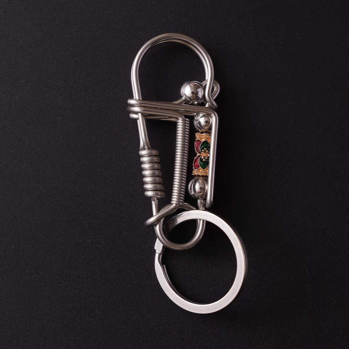 Stainless steel handmade keychain