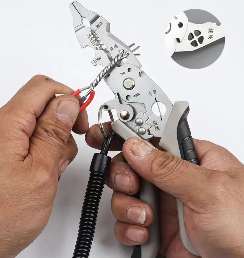 Multi-Function Professional Elbow Wire Stripper Pliers Crimping Tool