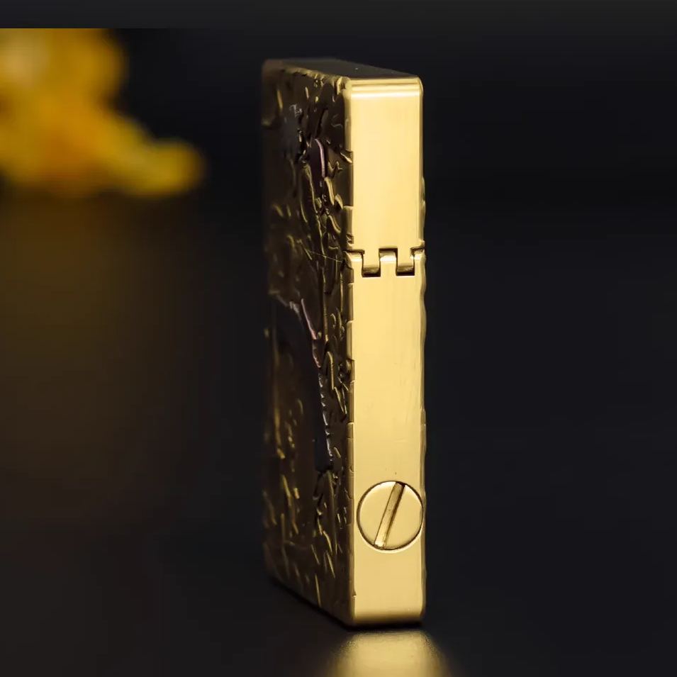 Heavy armor one-piece embossed windproof kerosene lighter