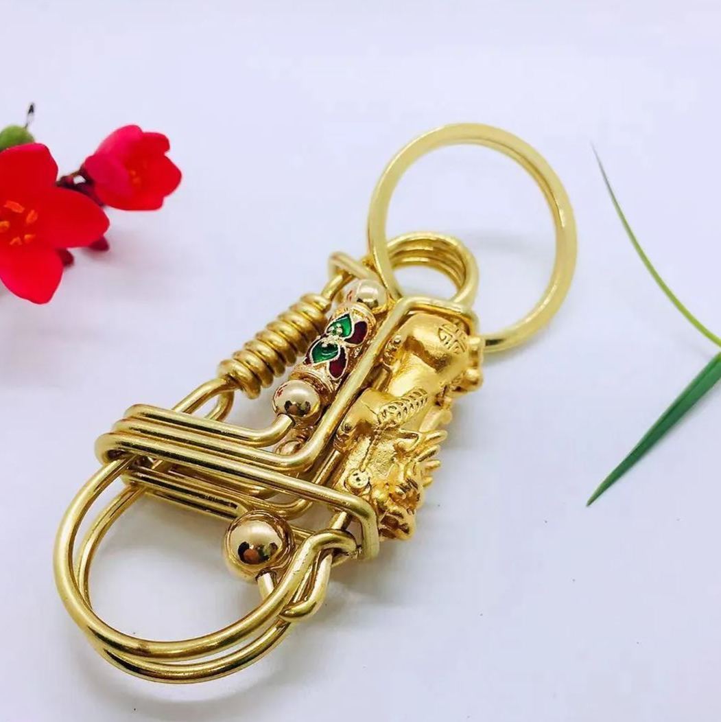 Stainless steel handmade keychain