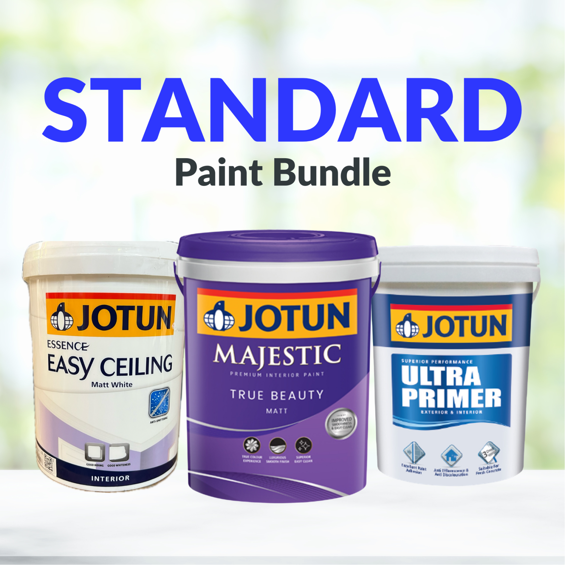 STANDARD Bundle - Jotun True Beauty Sets-GoKimDiam Hardware Shop Shop online for all your hardware needs at GoKimDiam Hardware Shop (by Kak Heng Hardware)! From wide range of hardware tools, premium paint supplies to essential tools for home DIY projects. Enjoy free islandwide delivery with min. $120 online order to Orchard, Tuas, Jurong, Punggol, Bedok, Sengkang, Hougang, Bukit Timah, Bukit Panjang, Bukit Batok etc. Shop with us today! Or, visit our Hardware Shop in Sembawang!